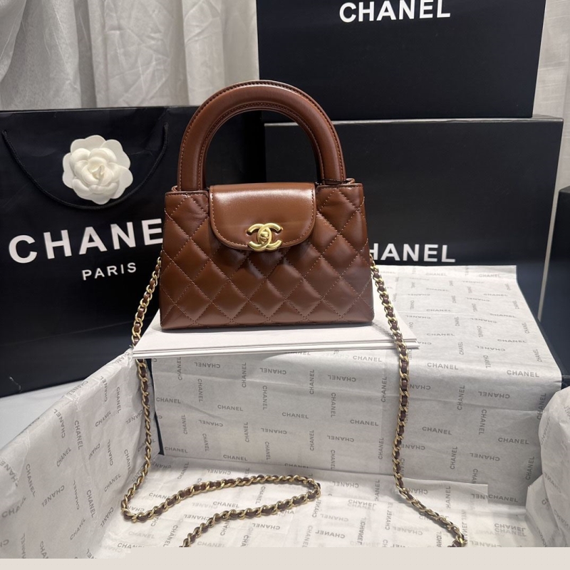 Ch*el top handle bags